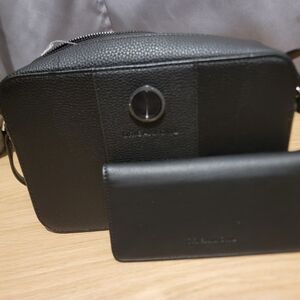 Origami Owl Black Locket Crossbody Bag with Wallet